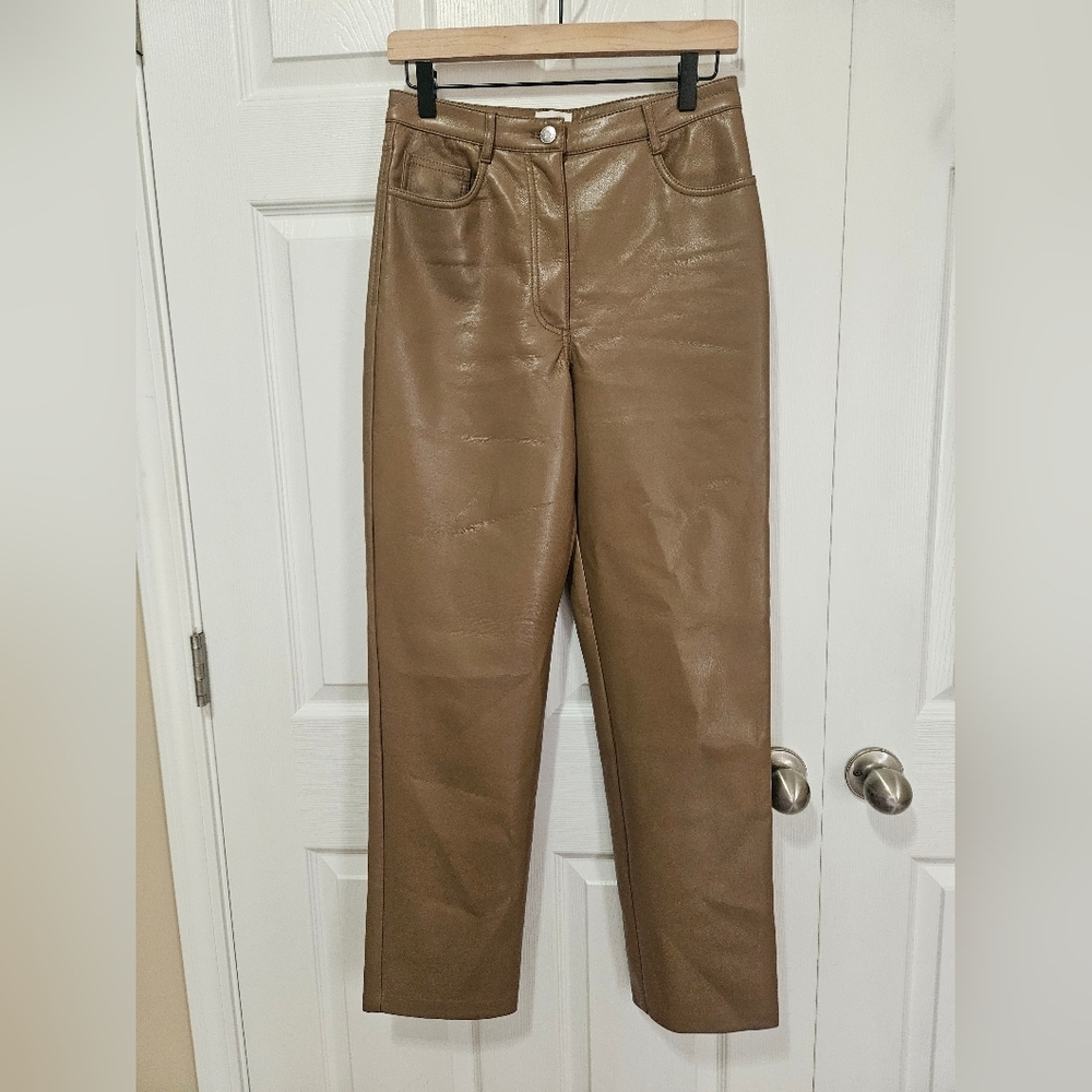 Wilfred Faux Leather Pants 8